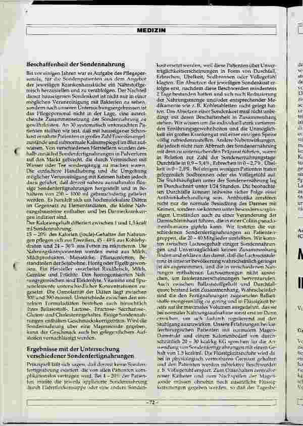 Vorschauseite 3: Die enterale Sondenernährung in der Kieferchirurgie