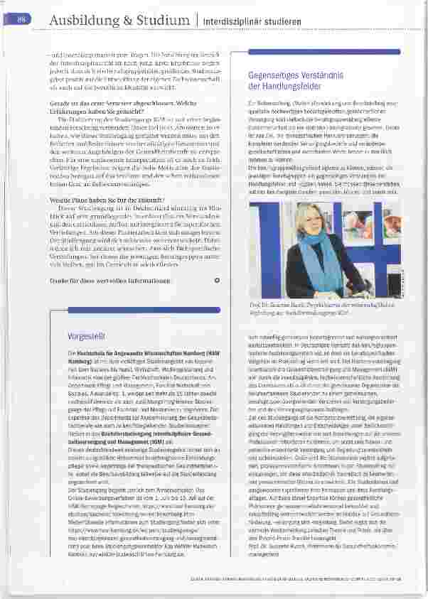 Vorschauseite 3: Interview mit Kristin Maria Käuper Interdisziplinär studieren