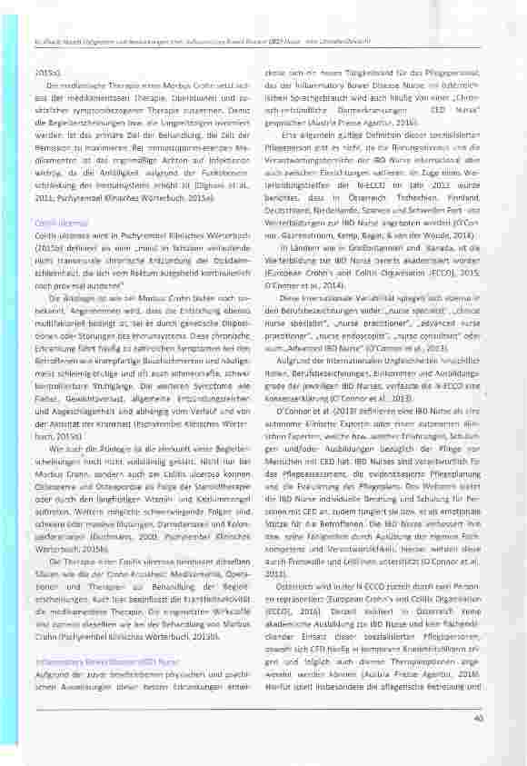 Vorschauseite 3: Tätigkeiten und Auswirkungen einer Inflammatory Bowel Disease (IBD) Nurse eine Literaturübersicht
