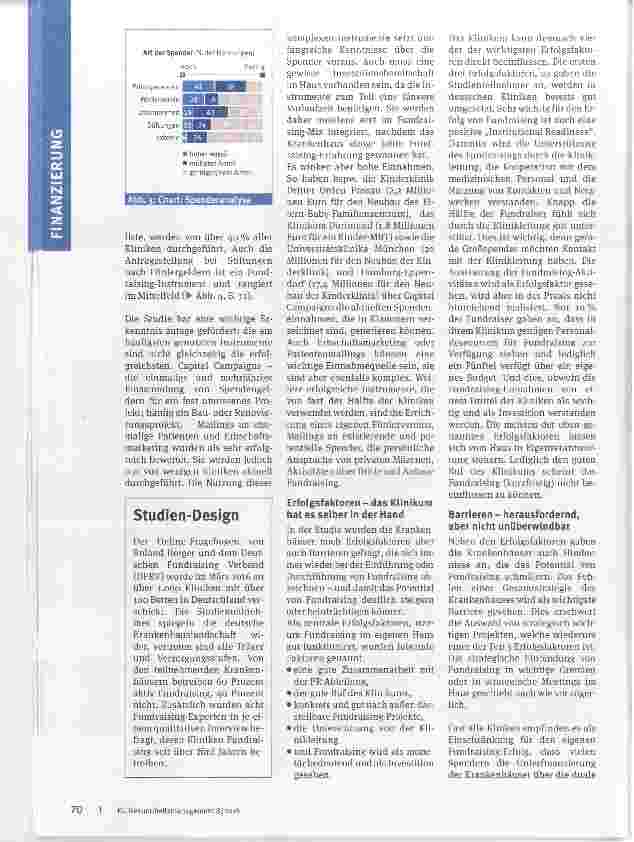 Vorschauseite 3: Warum immer mehr Kliniken Fundraising betreiben