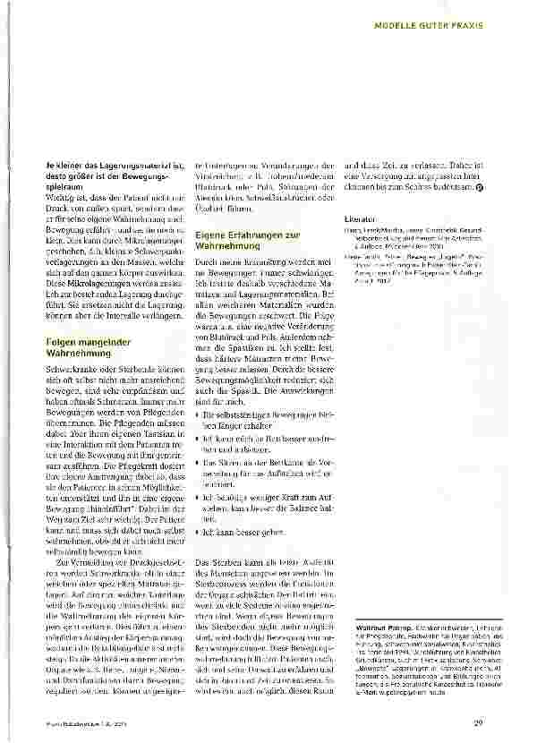 Vorschauseite 4: Zum Wechselspiel von Wahrnehmung und Bewegung