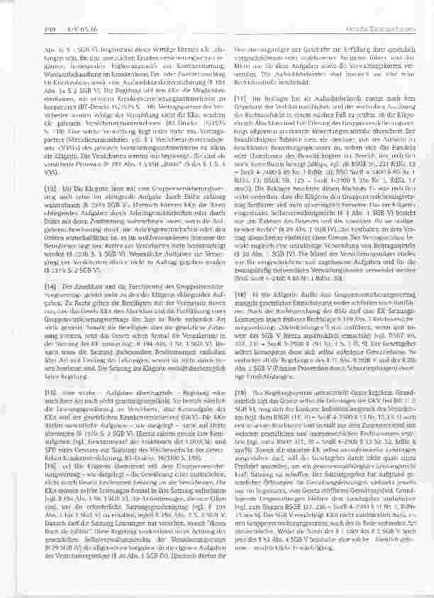 Vorschauseite 2: Krankenversicherungsrecht Kassenaufsicht