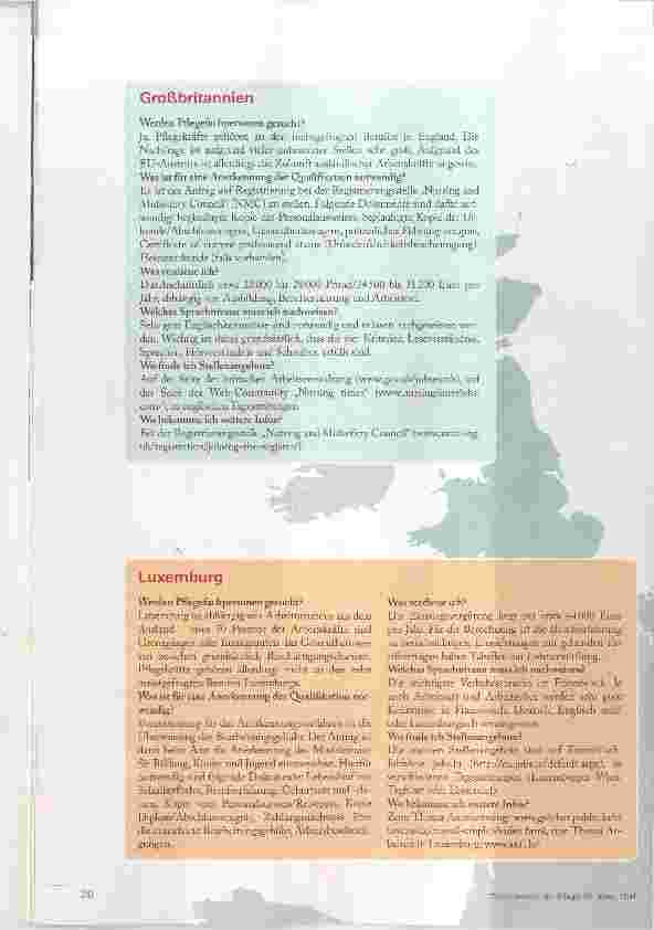 Vorschauseite 3: Arbeiten in Europa