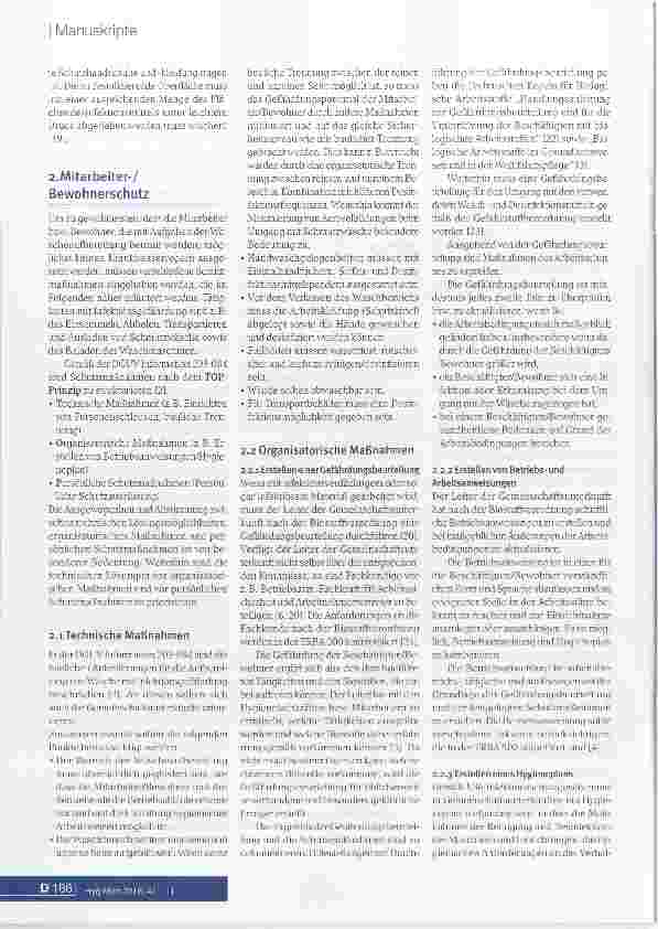 Vorschauseite 4: Empfehlungen zum Umgang mit infektionsverdächtiger bzw. infektiöser Wäsche aus Gemeinschaftsunterkünften für Asylsuchende, Spätaussiedler und Flüchtlinge