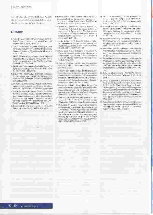 Vorschauseite 6: Empfehlungen zum Umgang mit infektionsverdächtiger bzw. infektiöser Wäsche aus Gemeinschaftsunterkünften für Asylsuchende, Spätaussiedler und Flüchtlinge