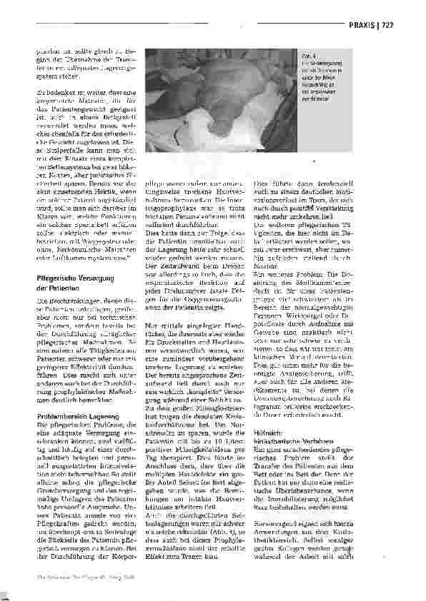 Vorschauseite 3: Ein gewichtiges Pflegeproblem