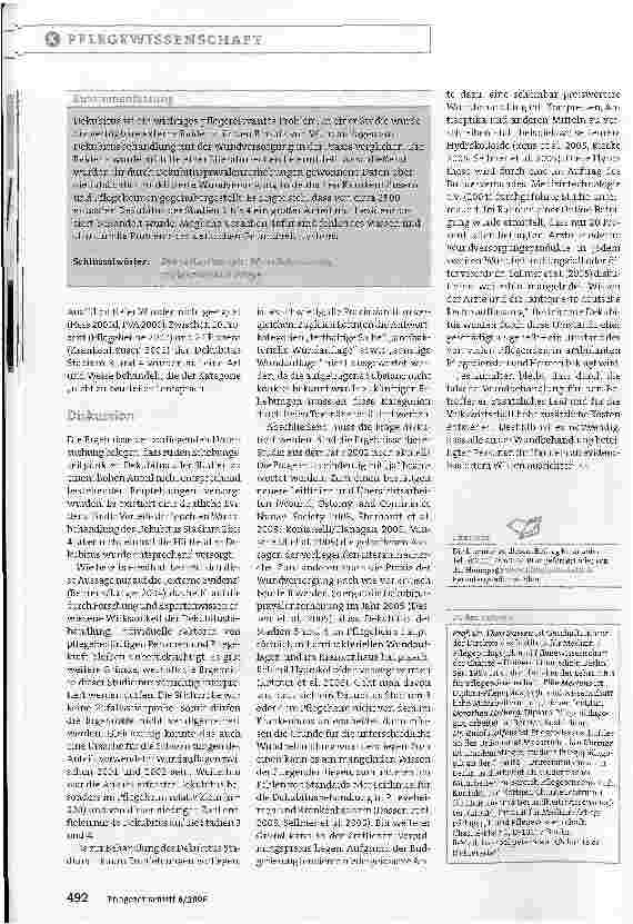 Vorschauseite 5: Dekubitusbehandlung: Vergleich zwischen Theorie und Praxis - Versorgung oft nicht evidenzbasiert