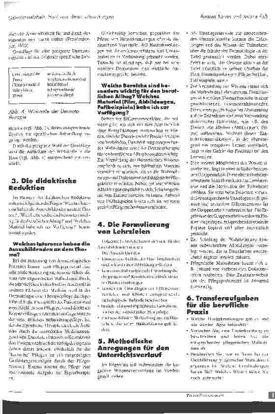 Vorschauseite 4: Unterrichtseinheit: Haut und deren Erkrankungen