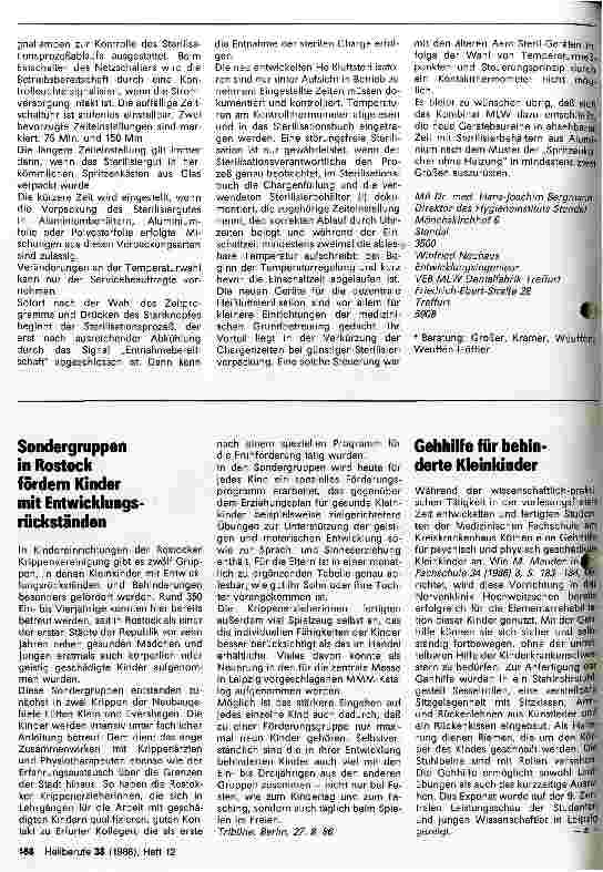 Vorschauseite 2: Neue Sterilisatoren