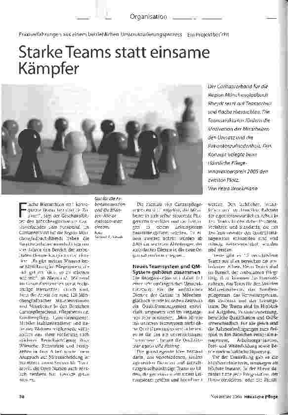 Vorschauseite 1: Starke Teams statt einsame Kämpfer