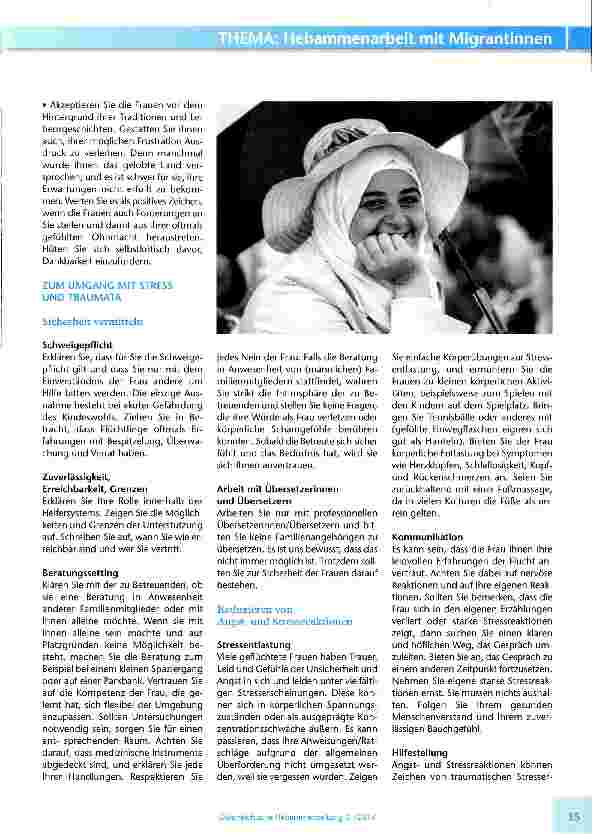 Vorschauseite 3: Betreuung von Frauen, die als Flüchtlinge nach Osterreich kommen