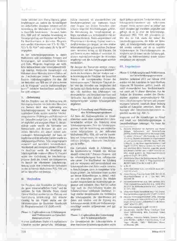 Vorschauseite 2: Informierte Entscheidungen für und mit Menschen mit Demenz Proxydecision-making (PRODECIDE) Entwicklung und Pilotierung eines Schulungsprogramms für rechtliche Betreuer/innen