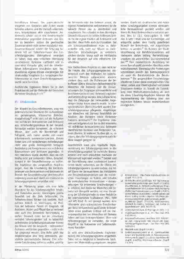 Vorschauseite 5: Informierte Entscheidungen für und mit Menschen mit Demenz Proxydecision-making (PRODECIDE) Entwicklung und Pilotierung eines Schulungsprogramms für rechtliche Betreuer/innen