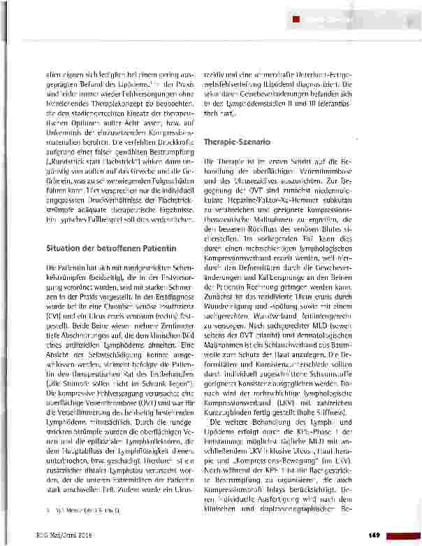 Vorschauseite 2: Kompressionstherapie: Wie ist mit Deformitäten umzugehen und welche Gefahren drohen?