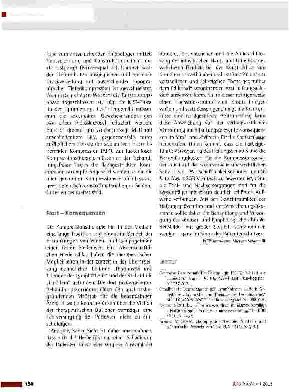Vorschauseite 3: Kompressionstherapie: Wie ist mit Deformitäten umzugehen und welche Gefahren drohen?