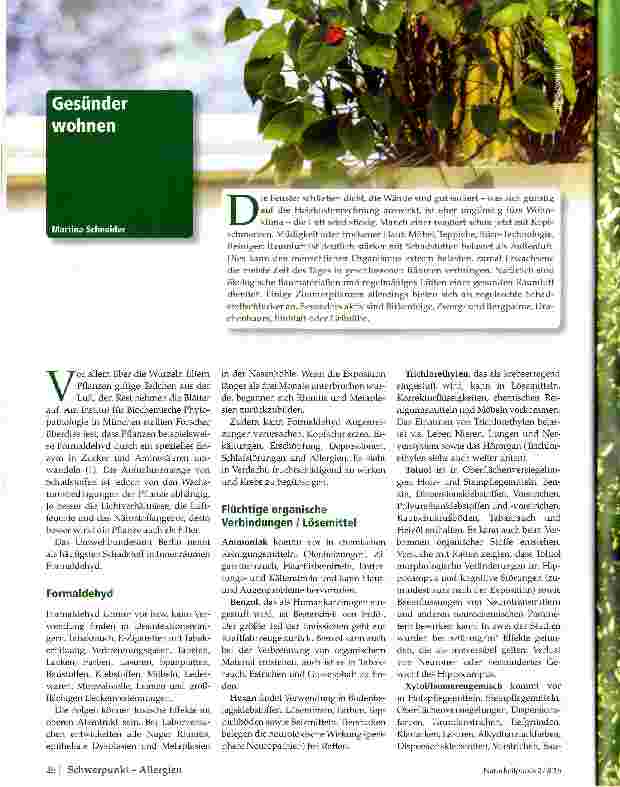Vorschauseite 1: Gesünder wohnen