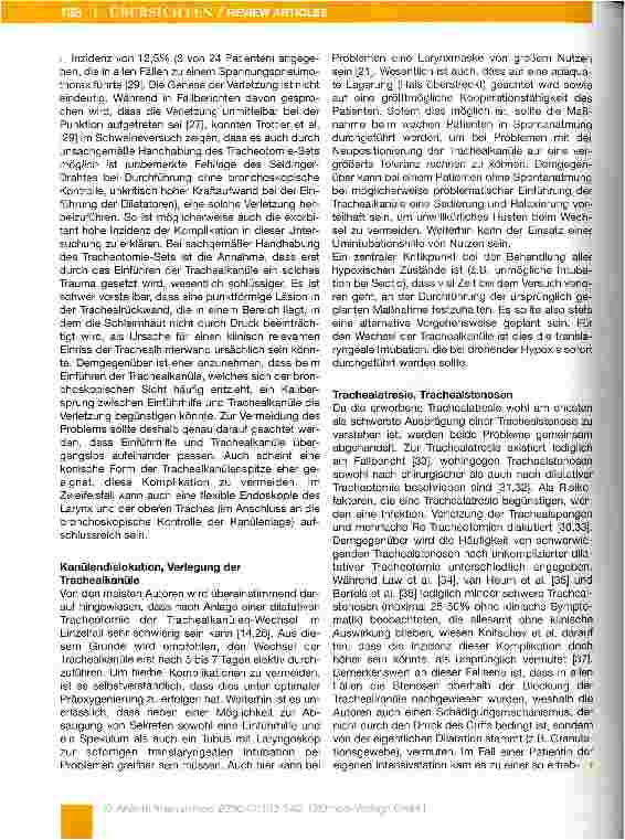 Vorschauseite 5: Dilatative Tracheotomie;Strategien zur Verhinderung von Komplikationen