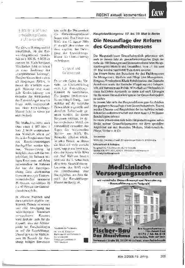Vorschauseite 6: Entwicklungsklausel und anderen aktuellen Fragen