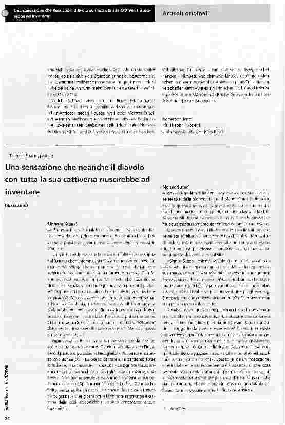 Vorschauseite 3: Ein Lebensgefühl, das sich als Bosheit nicht einmal der Teufel ausdenken kann - Was Patienten dem Seelsorger über ihre Erfahrung mit Nausea erzählen