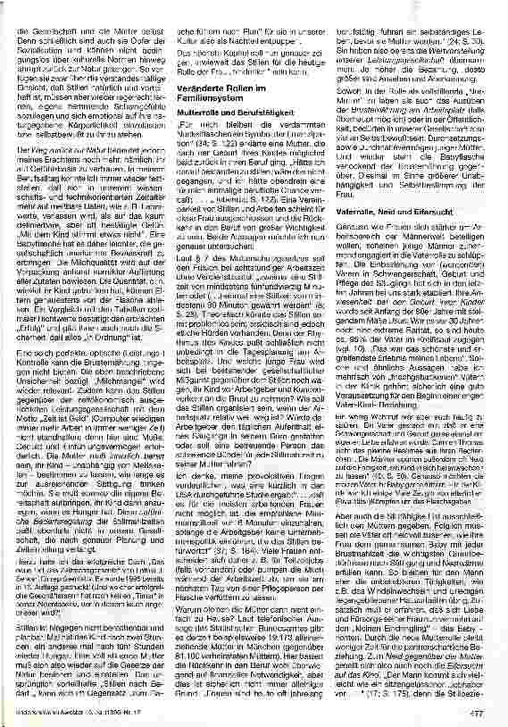 Vorschauseite 3: Stillen unter soziologischer Betrachtung Teil 2: Ursachen für das gegenwärtige Stillverhalten