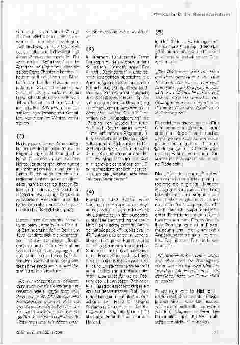Vorschauseite 2: Franz Christoph (1953 - 1996): Es ist besser im Himmel ein Krüppel, denn in der Hölle gesund zu sein