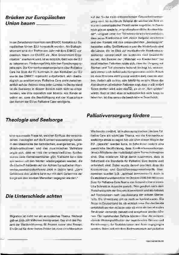 Vorschauseite 3: Brücken bauen - Hoffnung stärken: Bericht über die Neunte Europäische Krankenhausseelsorgekonferenzin Lissabon