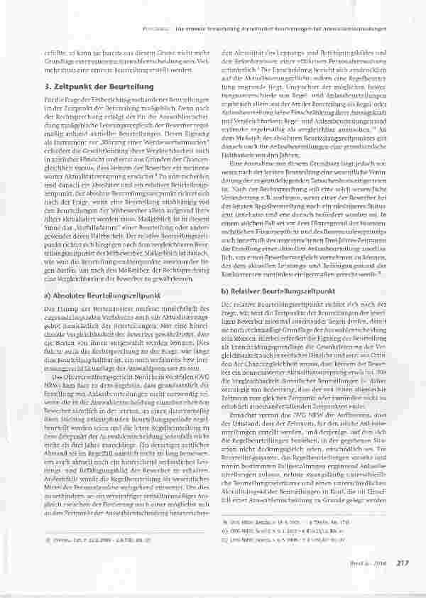 Vorschauseite 3: Die erneute Verwendung dienstlicher Beurteilungen für Auswahlentscheidungen