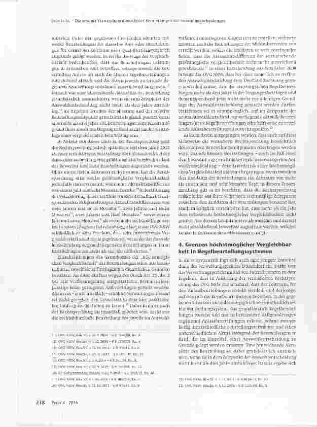 Vorschauseite 4: Die erneute Verwendung dienstlicher Beurteilungen für Auswahlentscheidungen