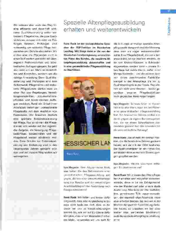 Vorschauseite 6: Breite Kritik am Kabinettsentwurf zum neuen Pflegeberufsgesetz
