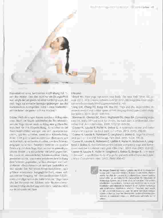 Vorschauseite 4: DIE WISSENSCHAFT DES YOGA, TEIL 3 Haltung bewahren: Yoga bei Rückenund Nackenschmerzen