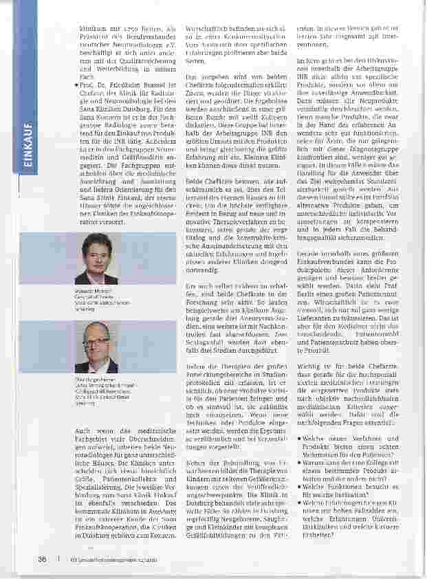 Vorschauseite 2: Eine Einkaufsliste für 32 Kliniken Wie Medizinerden strategischen Klinikeinkauf unterstützen