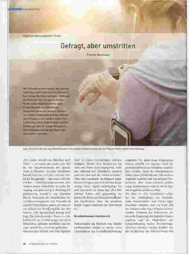 Vorschauseite 1: Gefragt, aber umstritten