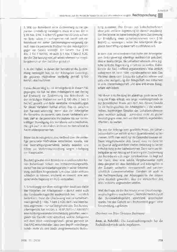Vorschauseite 6: Wiederholter, auf drei Monate befristeter Einsatz von Leiharbeitnehmer möglich