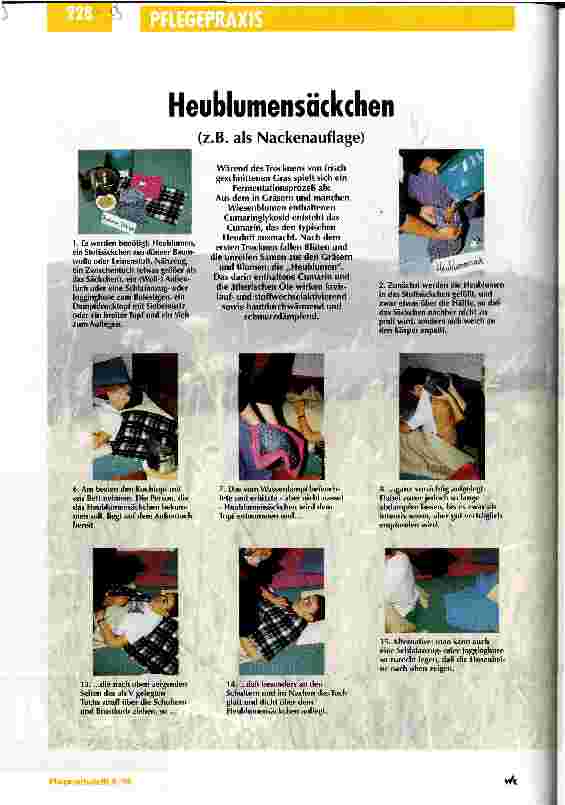 Vorschauseite 1: Heublumensäckchen (z. B. als Nackenauflage)