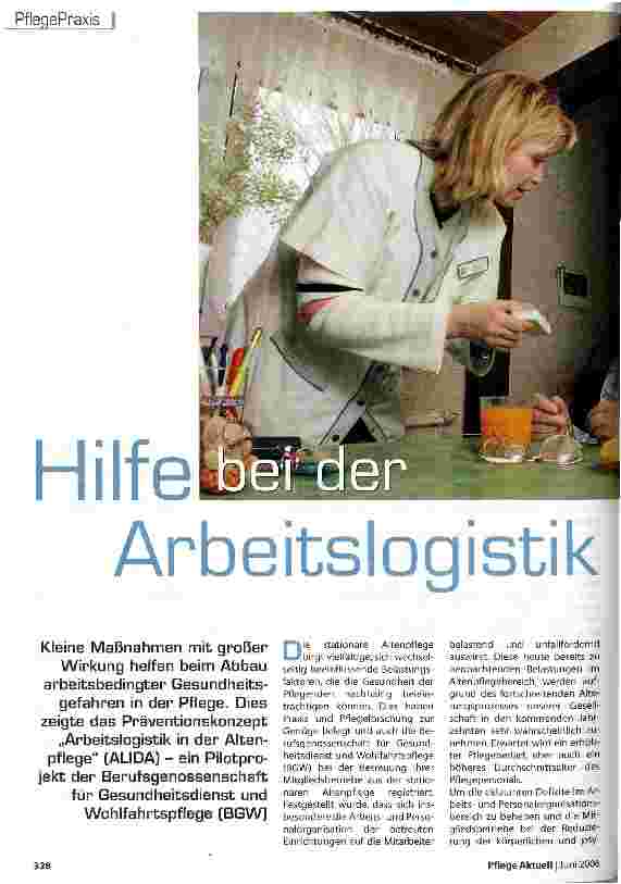 Vorschauseite 1: Hilfe bei der Arbeitslogistik