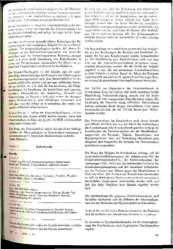 Vorschauseite 3: Hygiene im Krankenhaus aus der Sicht des Hygienikers unter Berücksichtigung der Praktikabilität