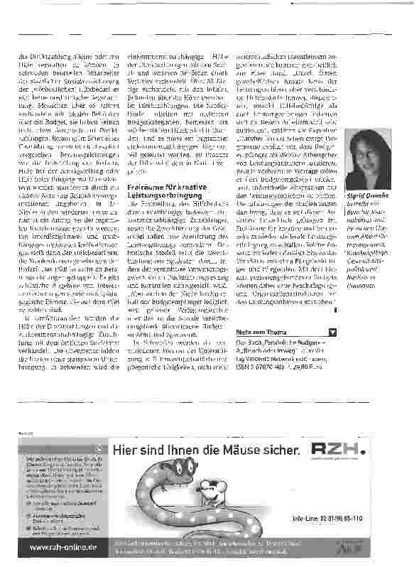 Vorschauseite 4: Projekterfahrungen mit dem Budgetansatz im Inund Ausland: eine DokumentationStärker am Kundenwunsch orientiert