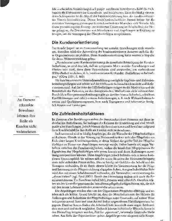 Vorschauseite 2: Am Kunden orientiertEin Konzept zur Einbeziehung von Angehörigen Demenzkranker in gerontopsychiatrischen Einrichtungen