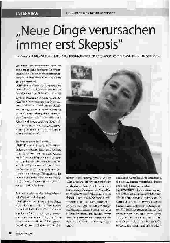 Vorschauseite 1: Neue Dinge verursachen immer erst Skepsis