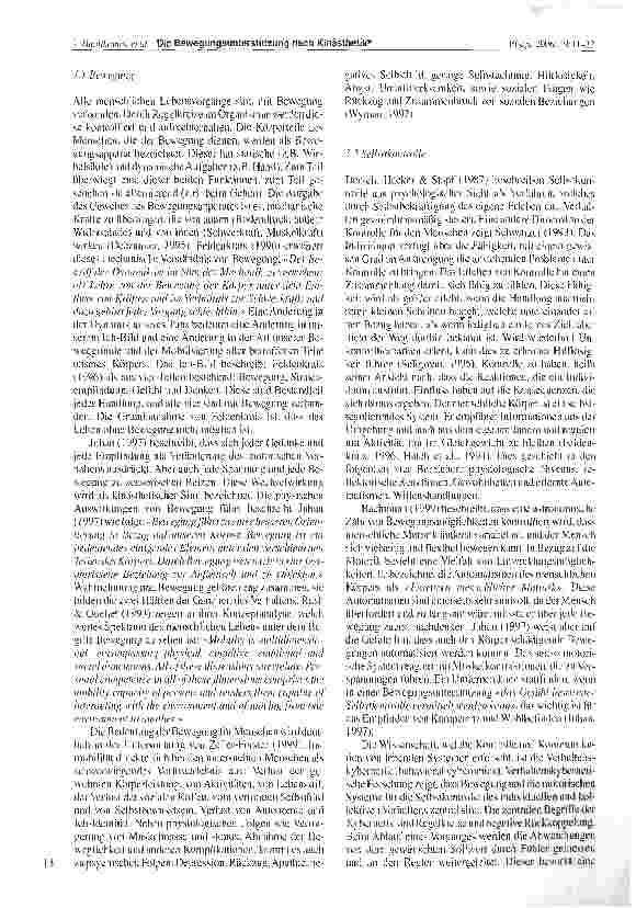Vorschauseite 3: Die Bewegungsunterstützung nach Kinästhetik® und die Entwicklung und Förderung von Körperwahrnehmung, Bewegungsfähigkeiten und funktioneller Unabhängigkeit bei alten Menschen