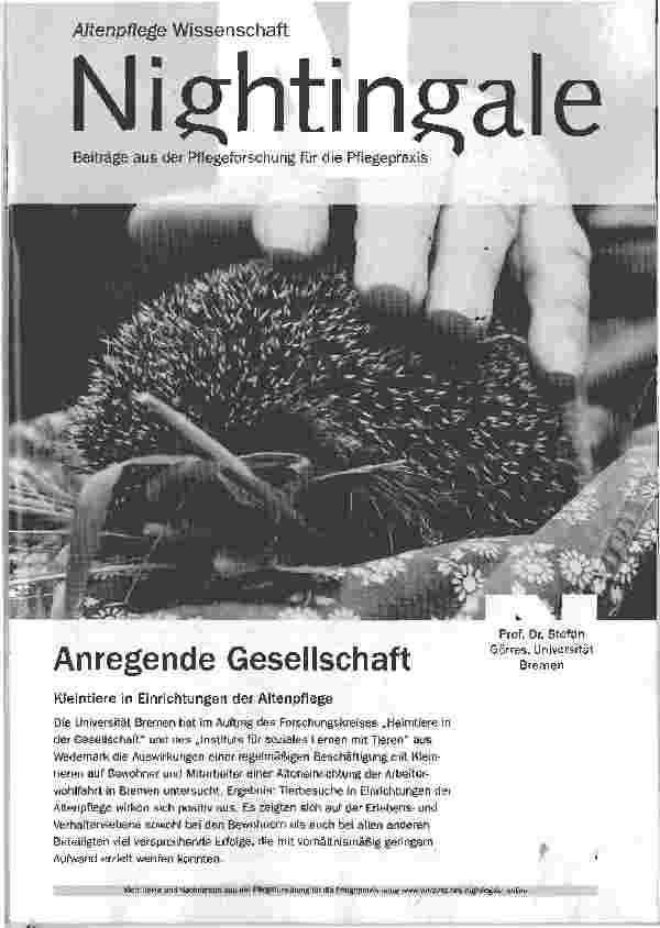 Vorschauseite 1: Anregende Gesellschaft