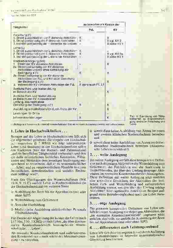 Vorschauseite 3: Forschung und Lehre in Hochschulkliniken und Akademischen Lehrkrankenhäusern