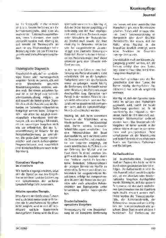 Vorschauseite 2: Operative Therapie des Mammakarzinoms - Akutelle Aspekte