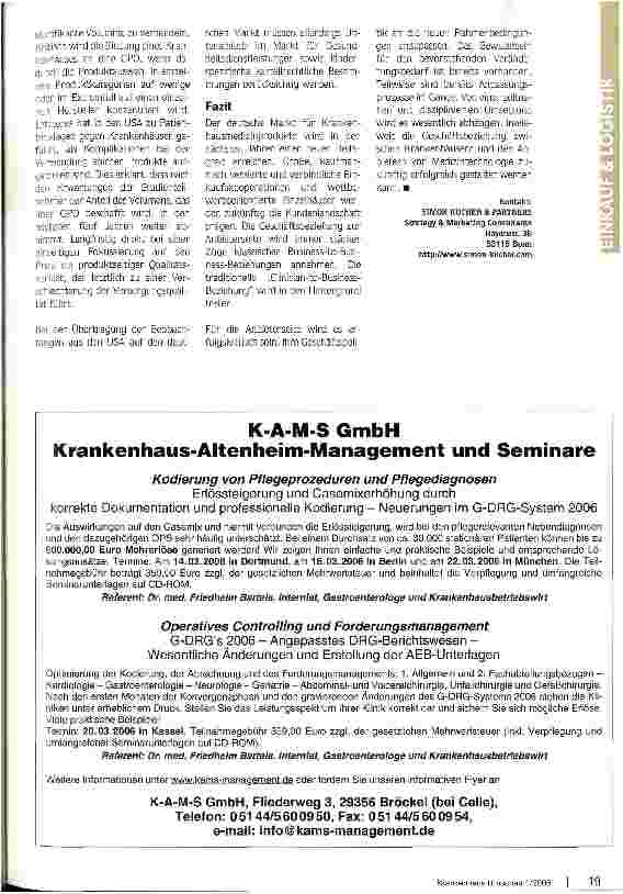 Vorschauseite 4: Fortschreitende Konsolidierung