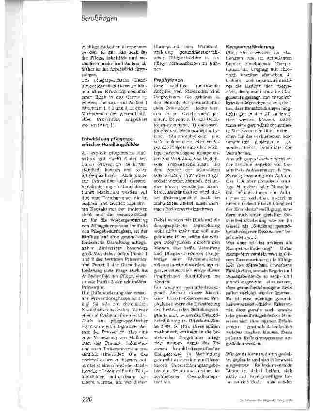 Vorschauseite 3: Das neue PräventionsgesetzEntwicklungsmöglichkeiten und Grenzen für Prävention undGesundheitsförderung in der Pflege