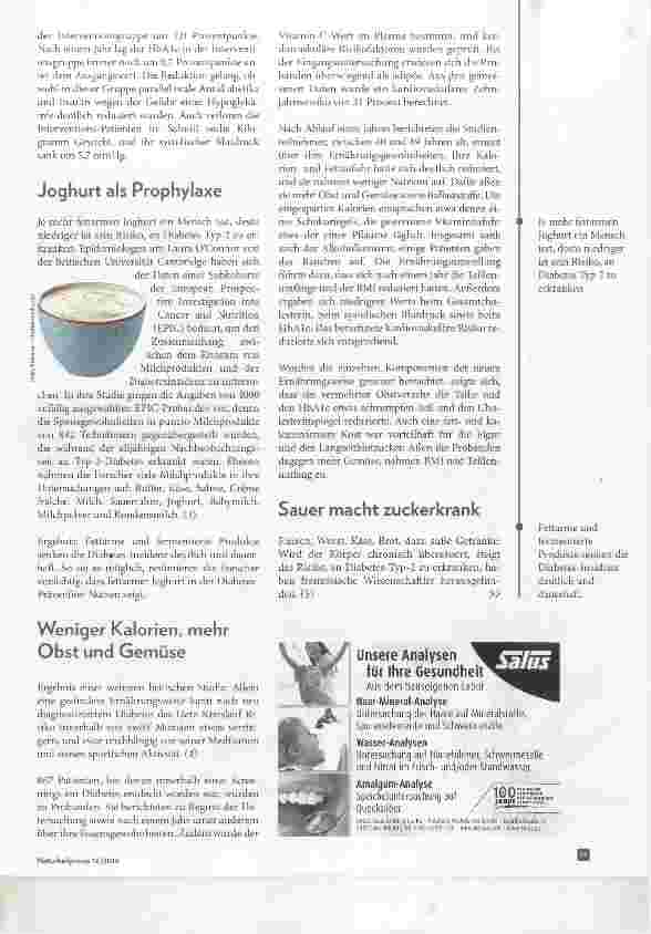 Vorschauseite 2: Typ-2-Diabetes Veränderter Lebensstil mehr Gesundheit