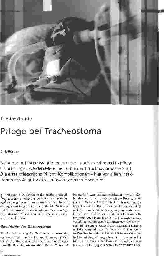Vorschauseite 1: Pflege bei Tracheostoma