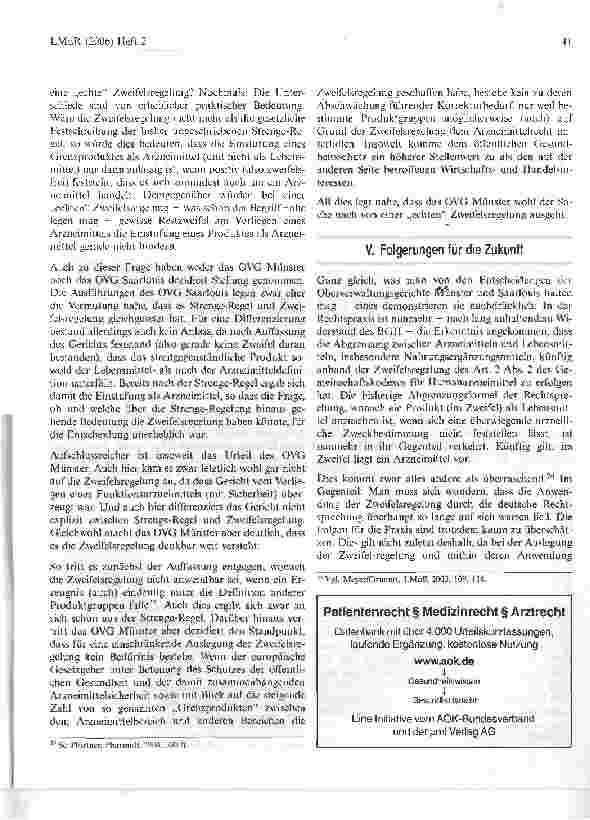 Vorschauseite 5: Zweifelhafte Zeiten für Grenzprodukte: Die Zweifelsregelung ist in der Praxis angekommen