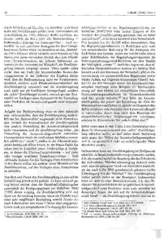 Vorschauseite 6: Zweifelhafte Zeiten für Grenzprodukte: Die Zweifelsregelung ist in der Praxis angekommen