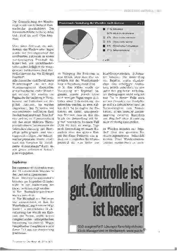 Vorschauseite 2: Innovatives Hydrogelbei stagnierenden Wunden
